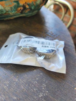 Pendientes Shein plateados