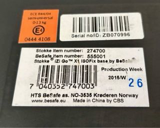Base Isofix BeSafe para Stokke iZi Go