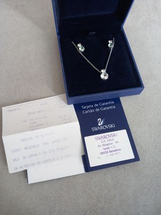 Conjunto Swarovski Collar y Pendientes