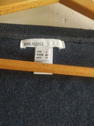 Jersey Mango  Azul grisaceo Talla L