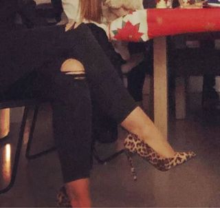 Zapatos de tacón con estampado de leopardo