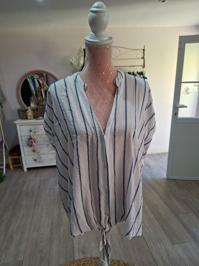 Blusa de rayas mujer