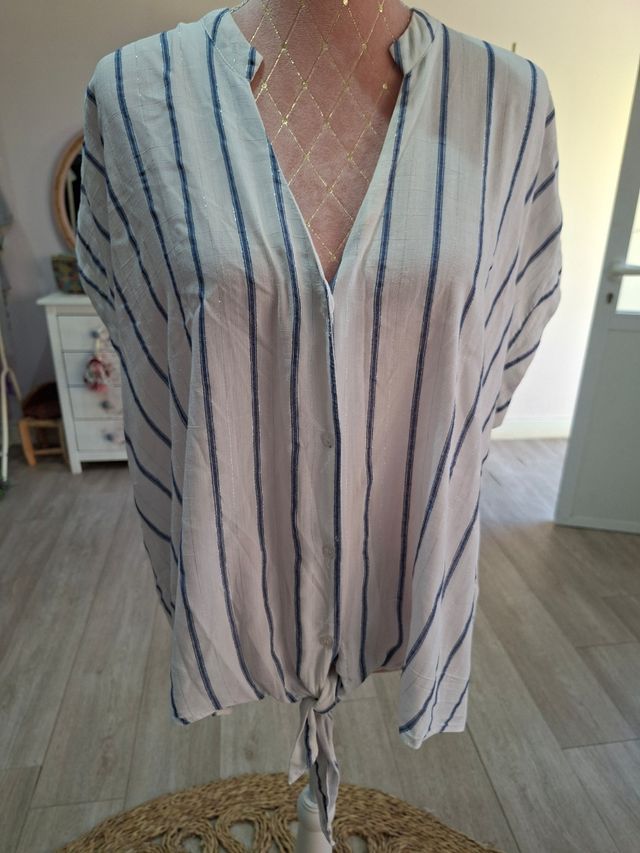 Blusa de rayas mujer