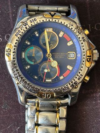 Reloj Orient Cronógrafo HK HS-8596-00CS 24 K GOLD