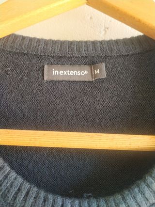 Jersey unisex cuello redondo azul