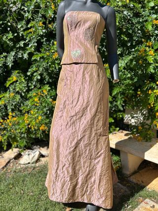 Alexpunt Vestito Due Pezzi Oro Tg 50