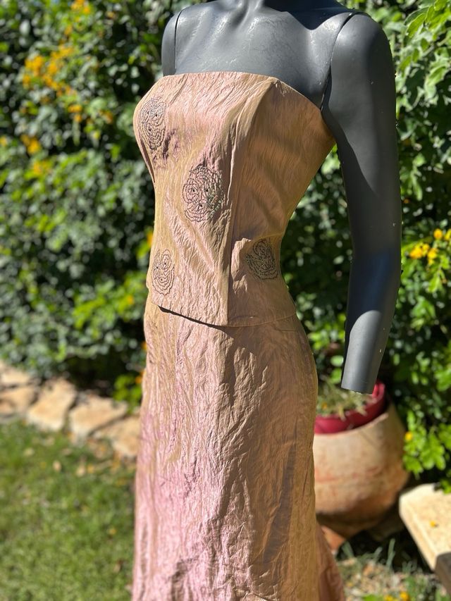 Alexpunt Vestito Due Pezzi Oro Tg 50