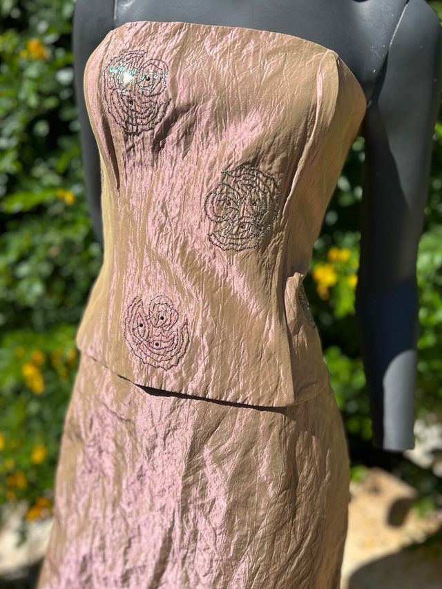 Alexpunt Vestito Due Pezzi Oro Tg 50