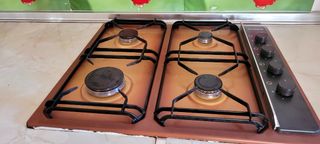 Horno blanco Aspes y encimera gas Corbero