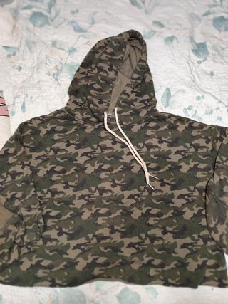 Sudadera corta camuflaje militar