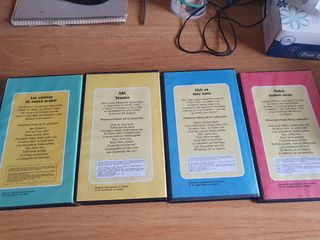 Lote 4 VHS Barrio Sésamo Infantil Español