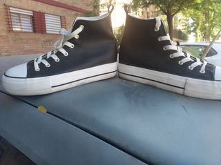 Botín mujer cuero negro talla 40