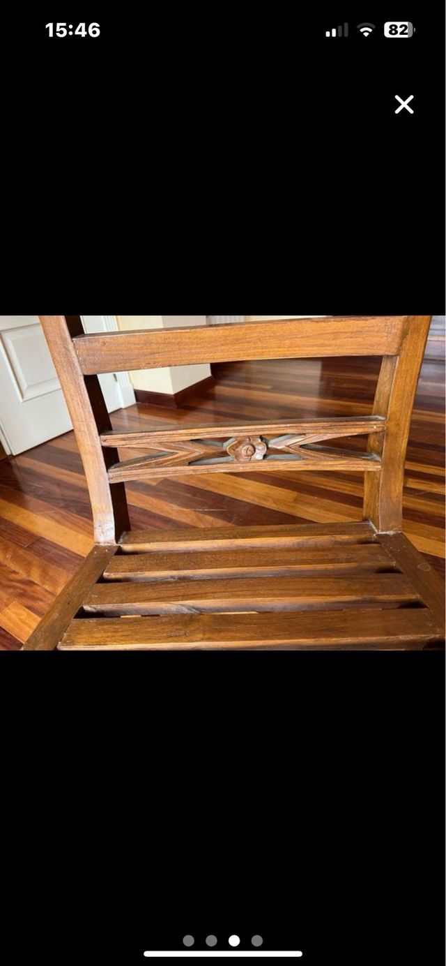 Sillas de teca coloniales