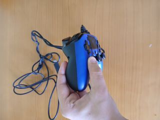 Mando PS4 con Cable Azul