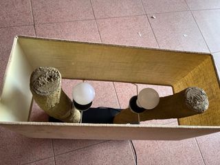 Vendo Lámpara salón elegante con madera por 45€