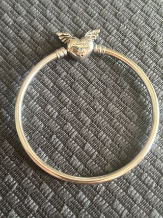 Pulsera Pandora Corazón Alado Plata