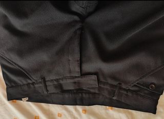 Pantalón de traje negro hombre