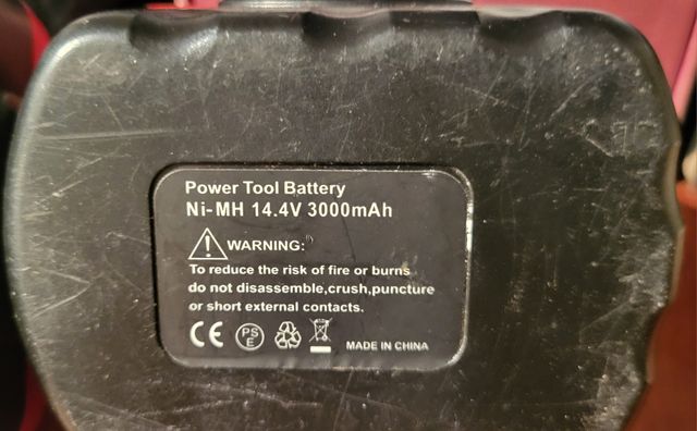 2 Baterías Herramienta 14.4V Ni-MH 3000mAh