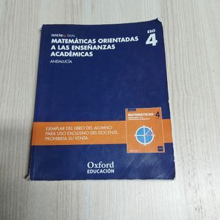 Matemáticas 4 ESO Oxford