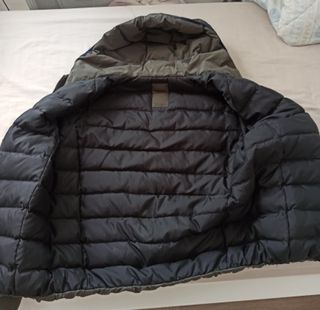 Chaqueta verde militar con capucha Talla M