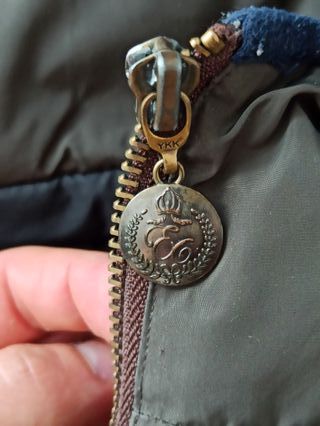 Chaqueta verde militar con capucha Talla M