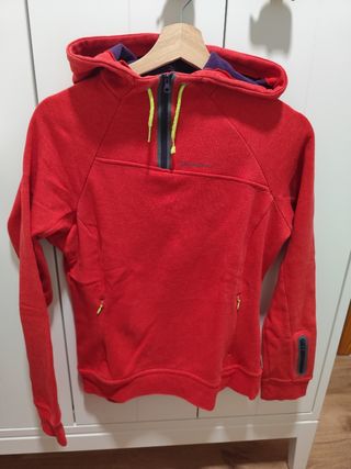 Sudadera Quechua Mujer Roja Talla M
