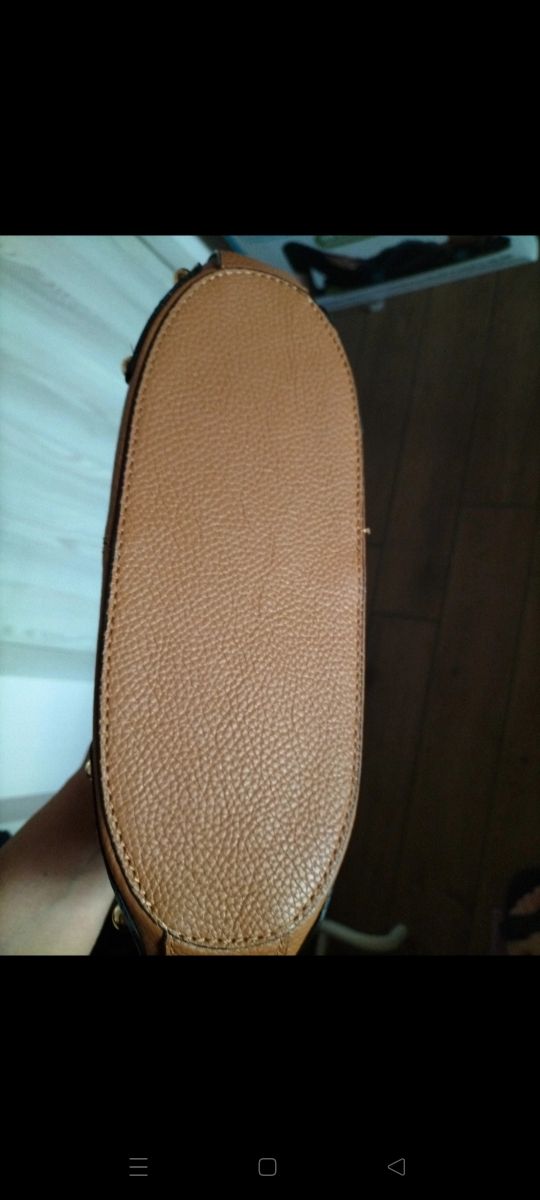 Borsa in vera pelle cuoio con tracolla