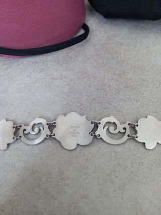 Pulsera Tous Onix Negra Acero Inoxidable