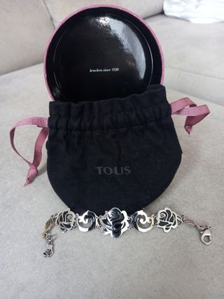 Pulsera Tous Onix Negra Acero Inoxidable