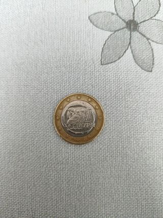 Moneda 1 Euro Búho 2002 Error Fábrica NEGOCIABLE