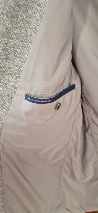 Chaqueta americana ADOLFO DOMINGUEZ gris