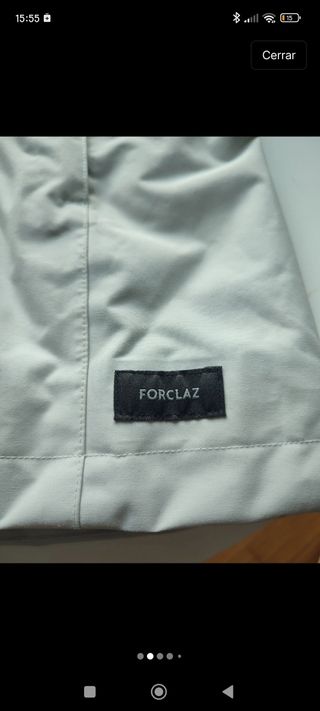 Chaqueta Quechua Gris Talla M-L.precio tienda 70€.