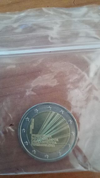2 € commemorativo Portogallo 2021 Presidenza UNC