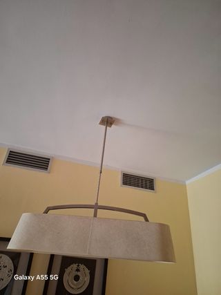 Lámpara de techo tela y metal