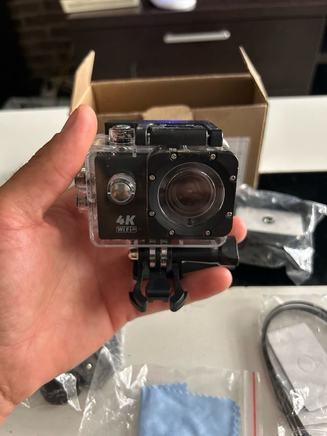 Cámara de Acción 4K WiFi Negra