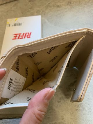 Portafoglio donna Rifle rosa antico/ beige chiaro