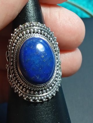 Anillo Plata Ley Lapislázuli 