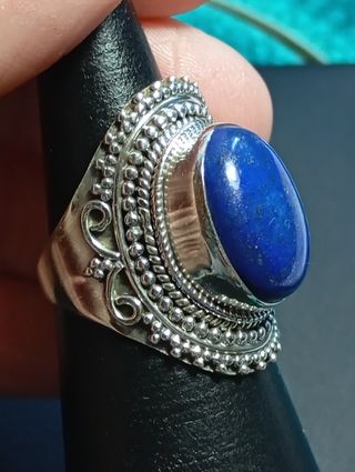 Anillo Plata Ley Lapislázuli 