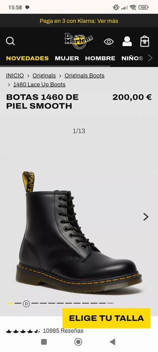 Botas Dr. Martens 1460 Piel Smooth