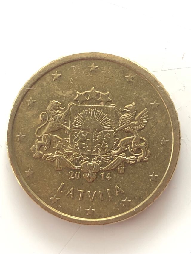 Moneda de 2014 de Letonia