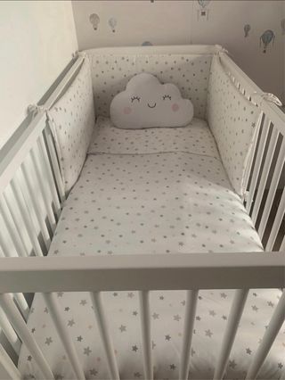 Funda nórdica cuna y chichonera estrellas