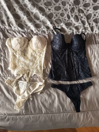 Conjunto Lencería Corsé y Braga