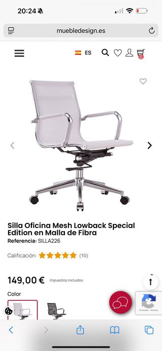 Silla de oficina moderna
