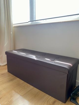 Baúl de almacenamiento marrón