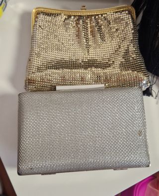 Bolsos de fiesta dorados y plateados