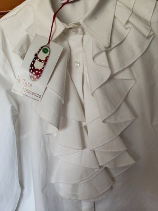 Blusa Mujer Tate Flamenco Talla L nueva manchas 
