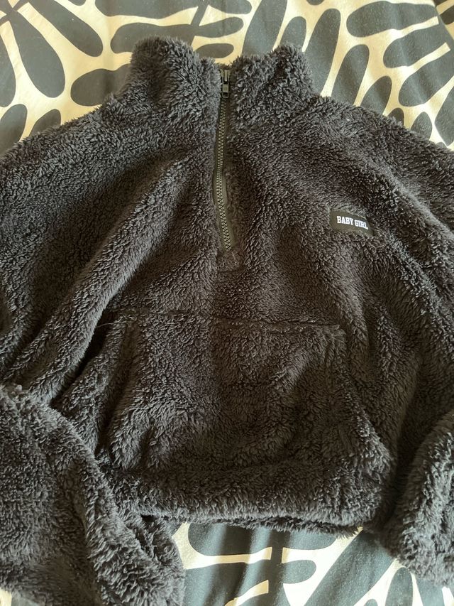 Jersey peluche negro