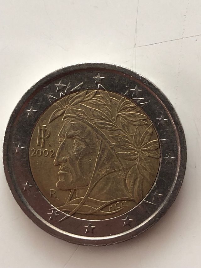 Moneda 2 Euros Italia 2002