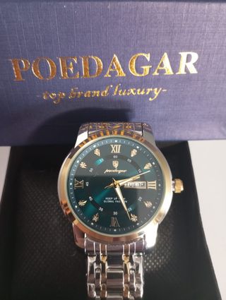 Reloj POEDAGAR Hombre Oro y Verde