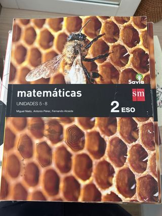 3 libros de matemáticas de segundo de la eso 